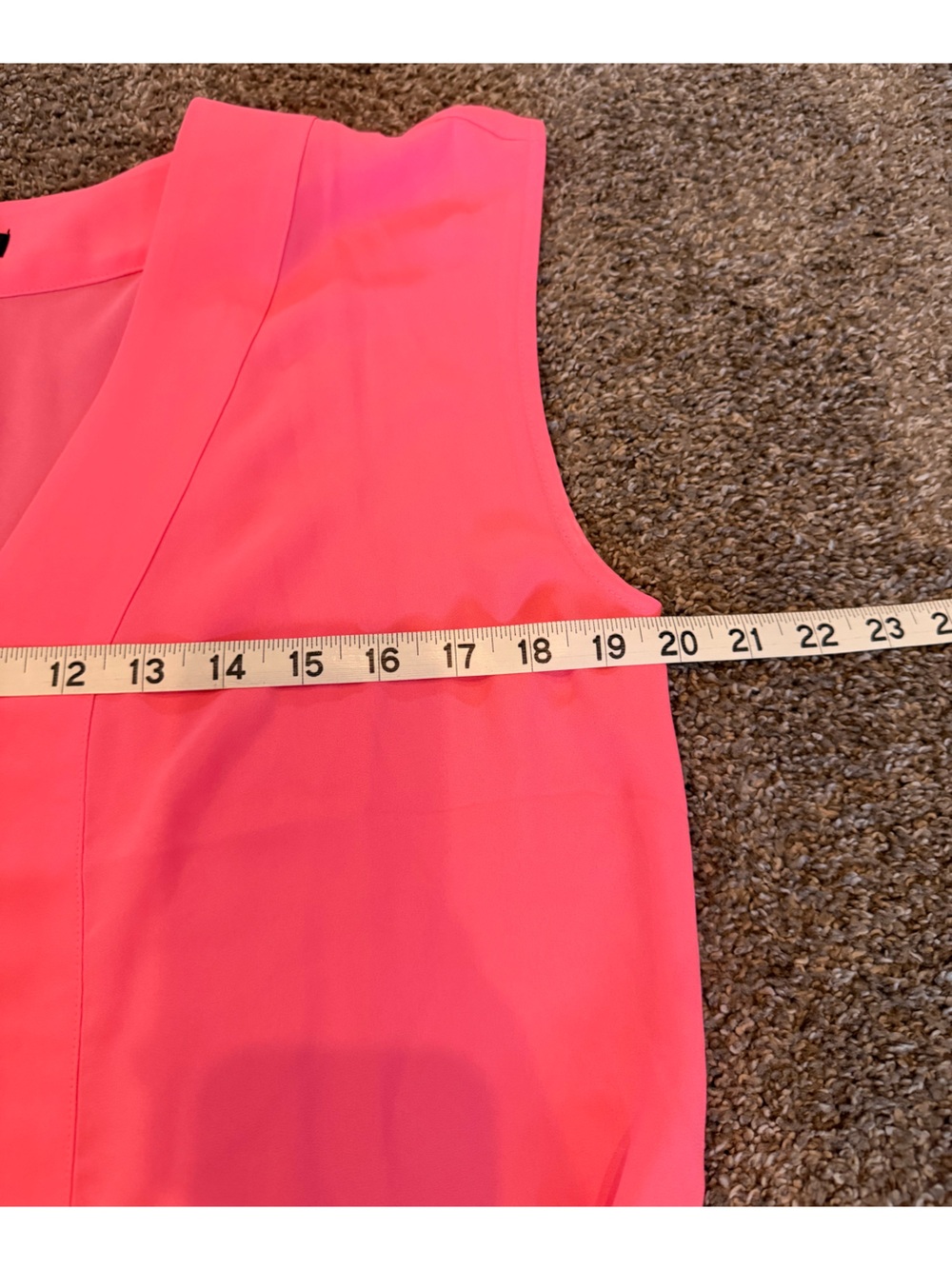 JCrew V-Neck Sleeveless Blouse in Hot Pink medium - Picture 12 of 13